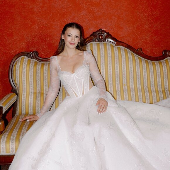 WEDDING DRESS Eva Lendel Arlene Ivory Size 38